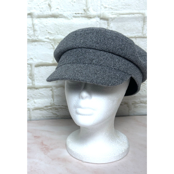 Women's Hat Gray News Boy Fiddler Sailor‎ Gray Cap - Picture 6 of 14